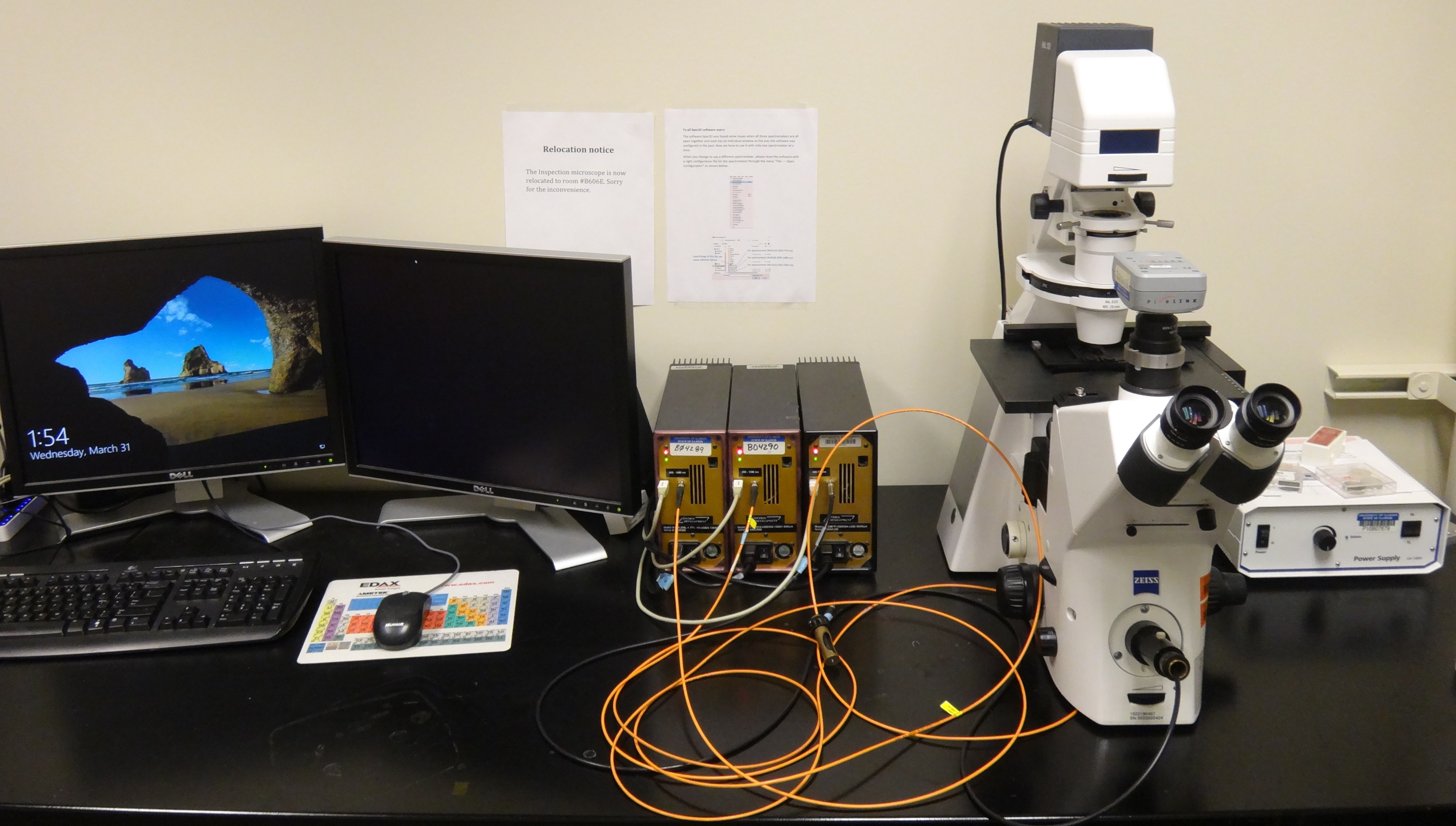 Microspectroscopy workstation 2020 Microspectroscopy workstation 2020